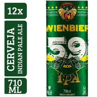 Kit Cerveja Wienbier 59 Ipa 710ml (12 Un)