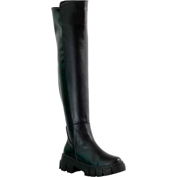 Botines Dama Botas Mujer Maxibota Largas Alta Stresh Chunky