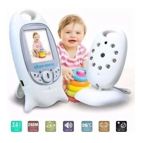 Cámara Monitor Para Bebés Con Micrófono Y Visión Nocturna