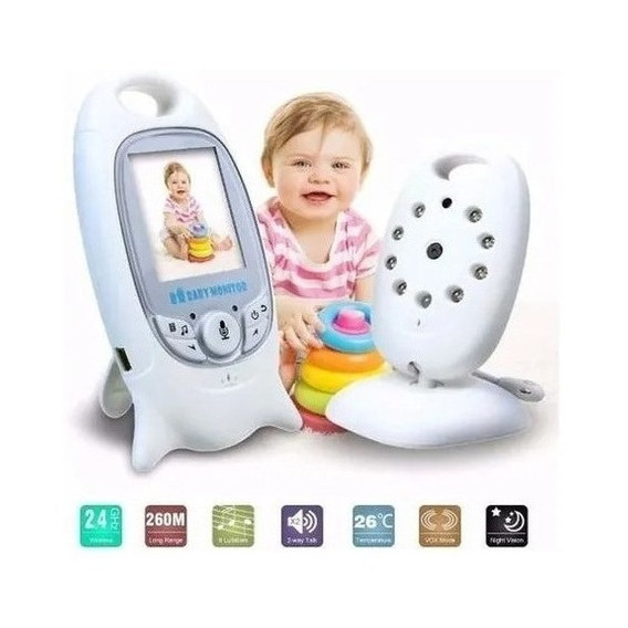 Cámara Monitor Para Bebés Con Micrófono Y Visión Nocturna