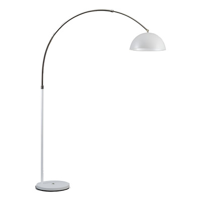 Lampara De Pie Inter 1 Luz E27 Led Altura Regulable Bco/ngo