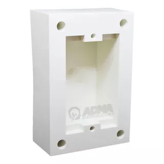 Caja Superficie Rectangular P/ Bastidor Cambre 4156 Color Blanco