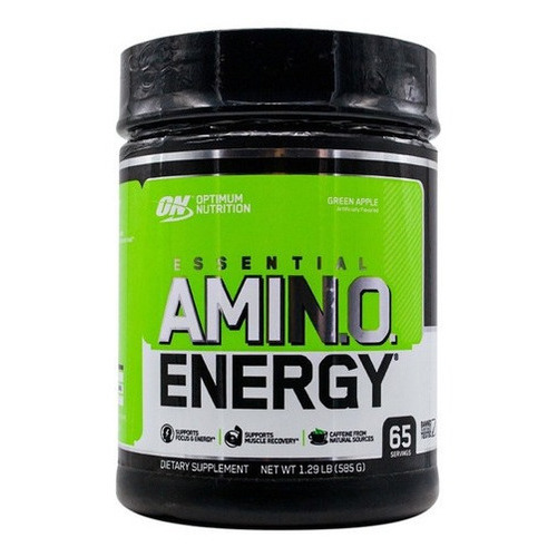 Optimum Nutrition Amino Energy 585g Suplemento En Polvo Manzana Verde