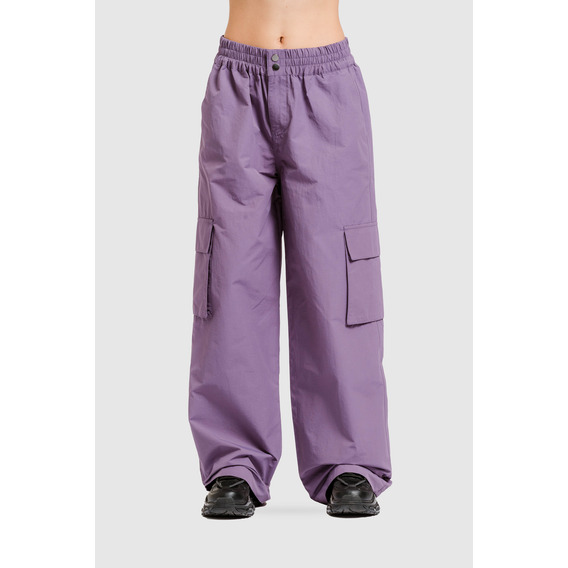 Pantalón Cargo Parachute Shell - Morado