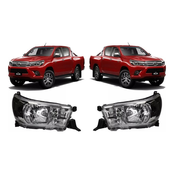 Juego De Opticas Toyota Hilux 2016-- Estandar Manual Depo