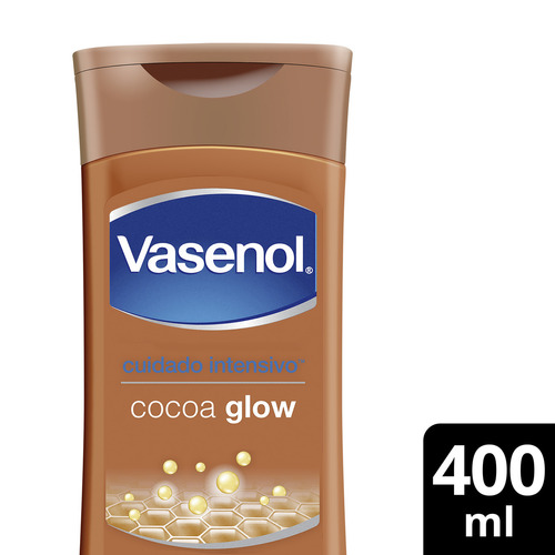  Crema Corporal Vasenol Cuidado Intensivo Cocoa Glow 400ml Fragancia Neutral Tipo de envase Pote