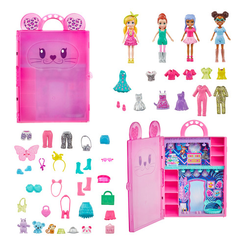 Polly Pocket Accesorios Muñeca Súper Closet De Animalitos