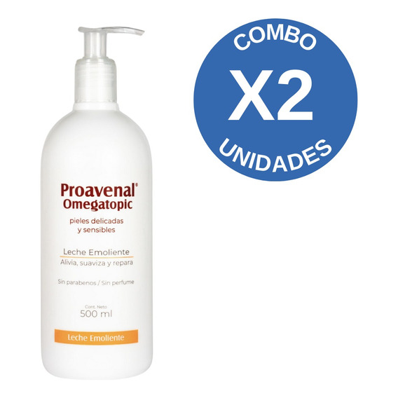 Combo X2 Proavenal Omegatopic Leche Emoliente Piel Sensible 