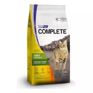 Alimento Vitalcan Complete Control De Peso/castrados Para Gato Adulto Sabor Mix En Bolsa De 7.5 kg