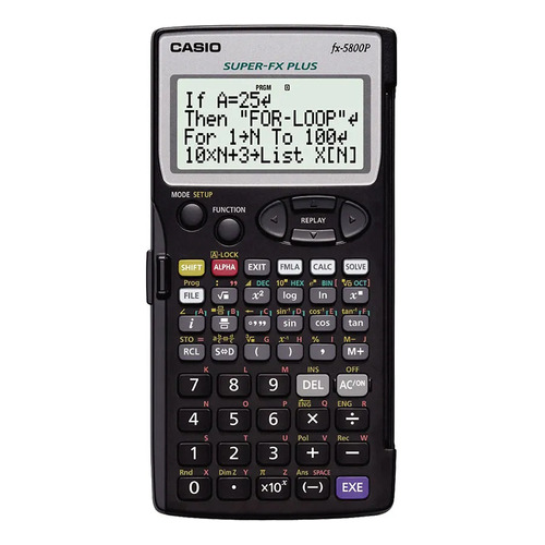 Calculadora Cientifica Programable Casio Fx-5800p Color Negro