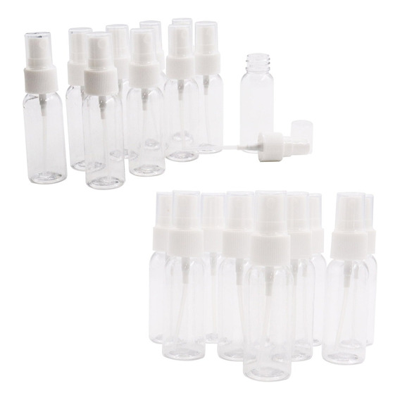 20 Frascos Botellas Atomizador Spray Plasticos 30ml 