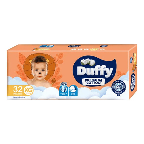 Pañales Duffy Cotton Premium XG x32 unidades