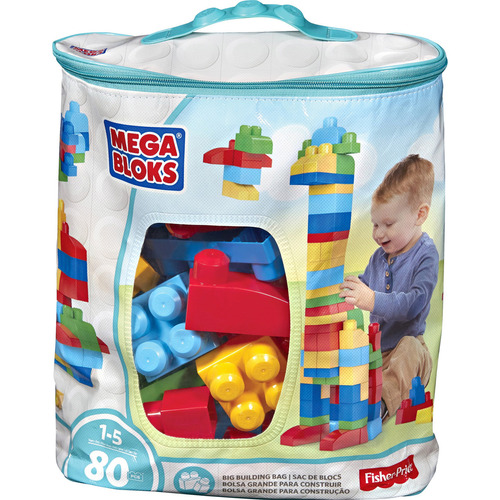 Mega Bloks First Builders Bolsa De Construcción Grande, 80 P