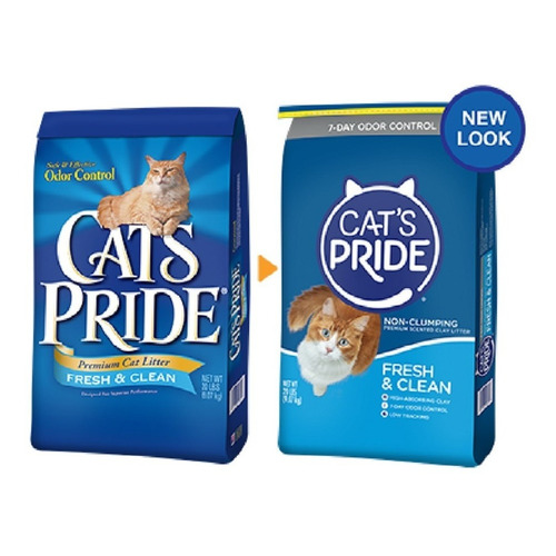 Arena Gato Cats Pride Premium Fresh & Clean X 10 Lb (4.5kg x 5kg de peso neto