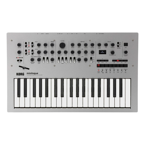 Korg Minilogue Sintetizador Analógico Polifónico 37 Teclas Color Plateado