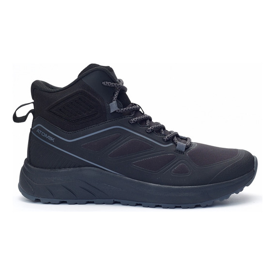 Zapatilla De Trekking Negra Meseta Hombres Atomik