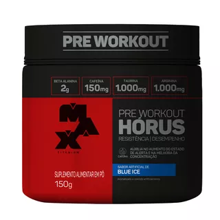 Suplemento Em Pó Max Titanium  Horus Carboidratos Horus Sabor  Blue Ice Em Pote De 150g