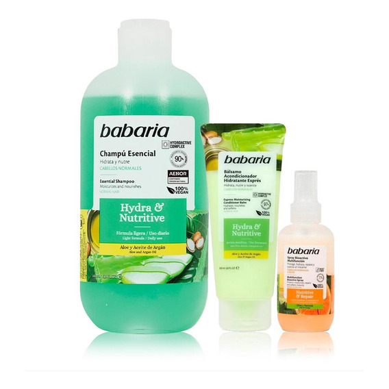 Kit Baño Essencial Nutritive Babaria