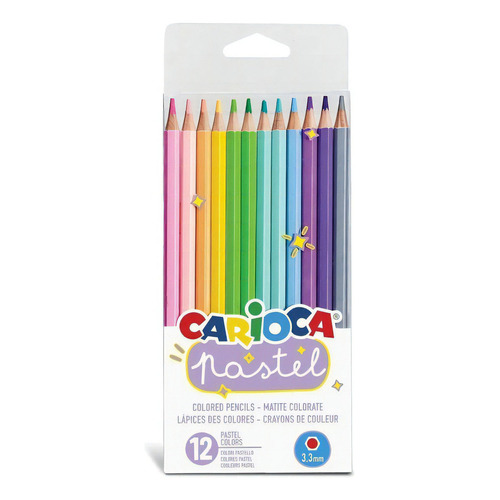 Lapices Color Carioca Pastel X 12 Designed In Italy