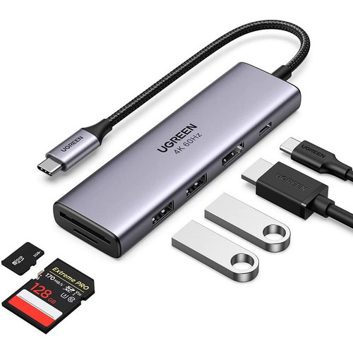 Hub Adaptador Multifunción Usb-c Con Carga Pd Ugreen