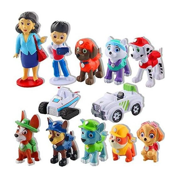 Pack 12 Figuras De Patrulla Canina