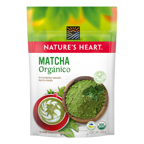Matcha Organico Antioxidante Té Natures Heart Superfood 100g