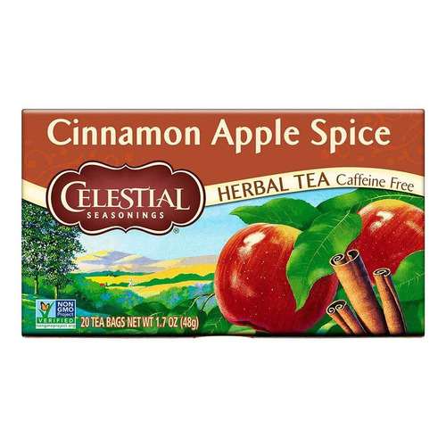 Té Herbal Celestial Seasonings Cinnamon Apple Spice 48g