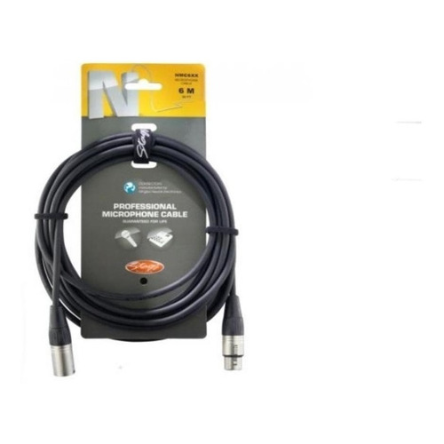 Cable Xlr (canon) Neutrik Stagg Pro Microfono - 6 Metros