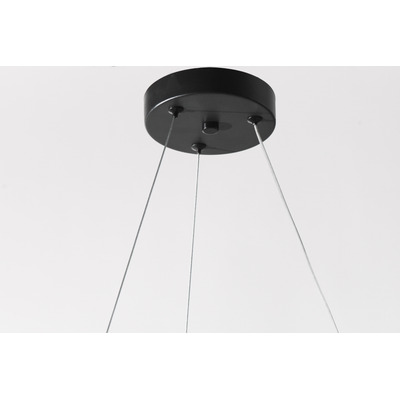Colgante Led York Negro Control Remoto 45w Diseño Moderno Lk