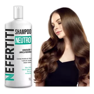 Shampoo Neutro Nefertiti Sin Sal + Limpieza Profunda 1000 Ml