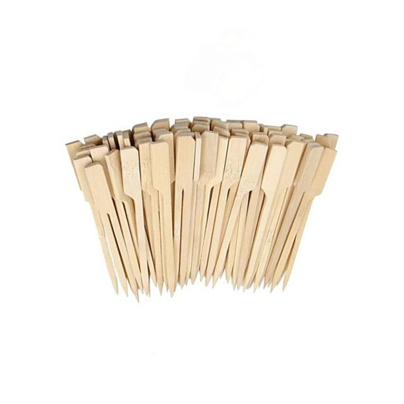 Brochetas Palillos Pincho Banderita Bambú 9cm 100unidades