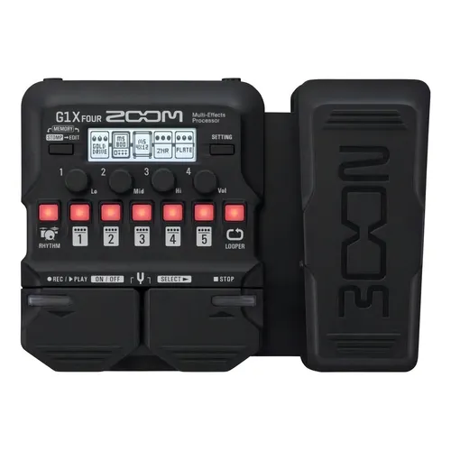 名作 Four G1X Zoom efeito de Pedal Preto fonte Sem - ギター