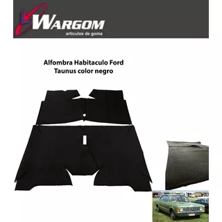 Alfombra Habitaculo Ford Taunus Color Negro