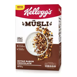 Cereal Gotas Sabor Chocolate Musli Kellogg's 270g