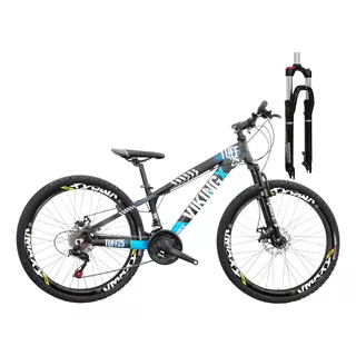 Bike Aro 26 Viking Tuff-x25 21v F. Disco Trava Na Suspensão