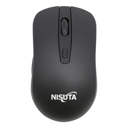 Mouse mini inalámbrico Nisuta  NSMOW39 negro