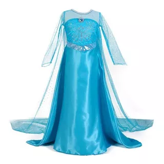 Disfraz Vestido Elsa Frozen Princesa Ana Disney Niña Nina