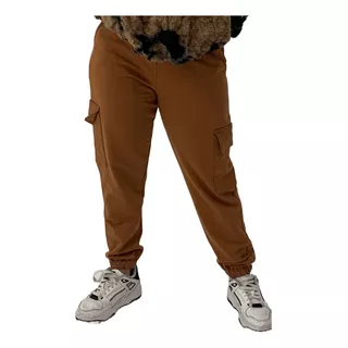 Jogger Cargo Frizado Pantalon En 6 Talles Plus Axioma