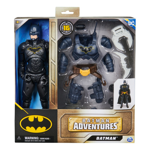 Figura Acción Batman Adventures, 16 Accesorios, 30 Cm