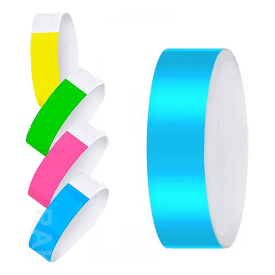 Pulseras De Papel Tyvek Identificación Para Eventos 400pcs