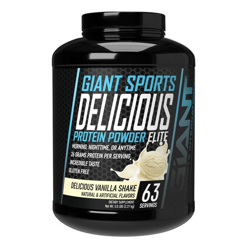 Proteina Giant Sports Delicious Elite 5 Lb 2.27 Kg 63 Serv Sabor Vainilla