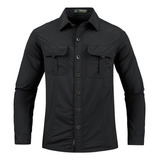 Camisa De Manga Larga Para Hombre Tactical Loose Comfort