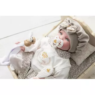 Bebe Reborn Menina Pérolas Barata Princesa + Bolsa