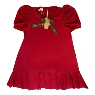 Vestido Infantil Menina 24097 Vermelho Yoyo .ale.