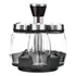 Especiero Giratorio 6 Frascos Vidrio Con Tapa Inox 120ml C/u