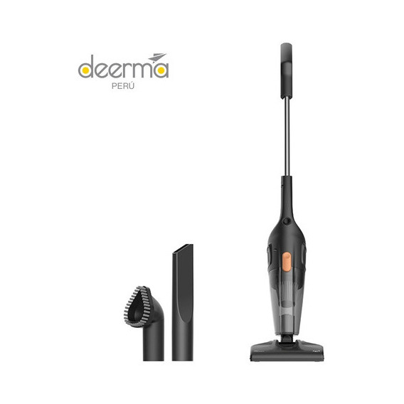 Deerma Dx115c aspiradora multifuncional vertical y de mano 2 en 1 color negro