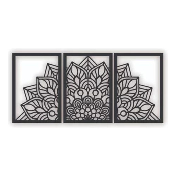 Cuadro Decorativo Mandala Minimalista Mdf 3 Mm Oferta