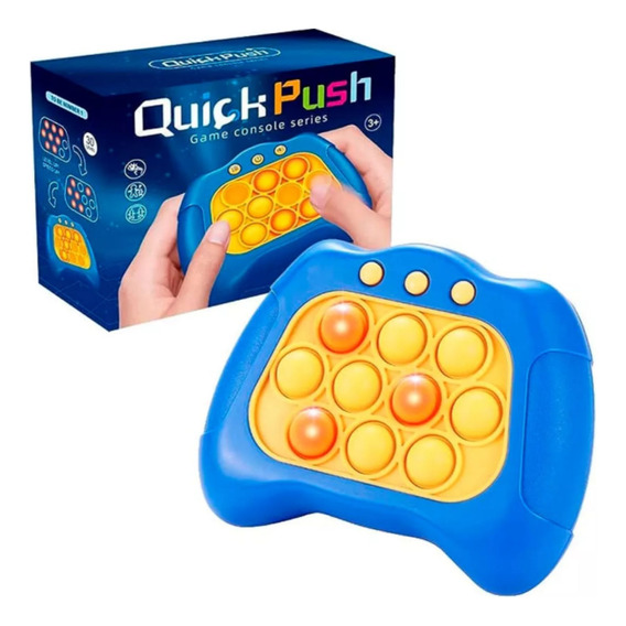 Quick Push Pop It Consola De Juego Silicona Luz Sonido Niños