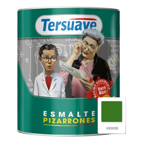 Tersuave esmalte sintético para pizarrones mate 1L color verde