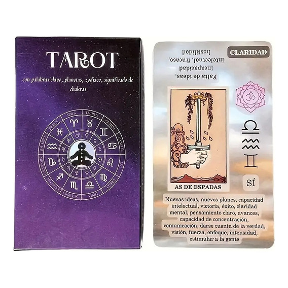 Tarot Rider Waite Principiantes Español Significados 10x6cm